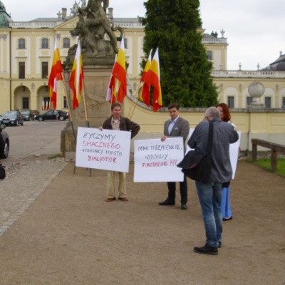 Pikieta rautu w Białymstoku