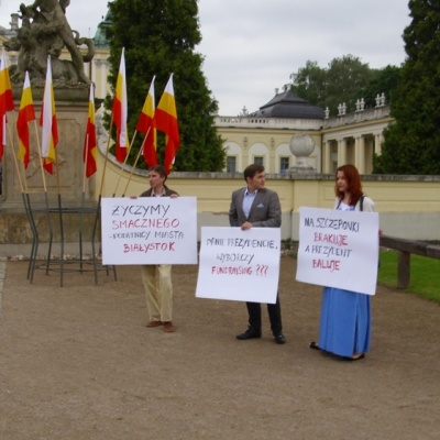 Pikieta rautu w Białymstoku