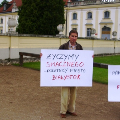 Pikieta rautu w Białymstoku